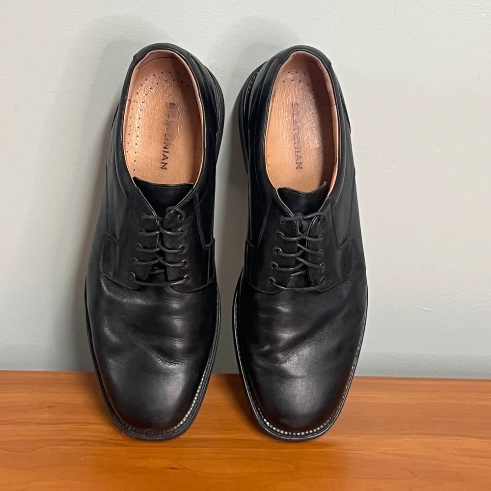Bostonian Strada Italian Made Black Leather Oxford Dress Shoe Sz 13